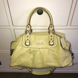 Coach Lime Green Over the Shoulder Bag